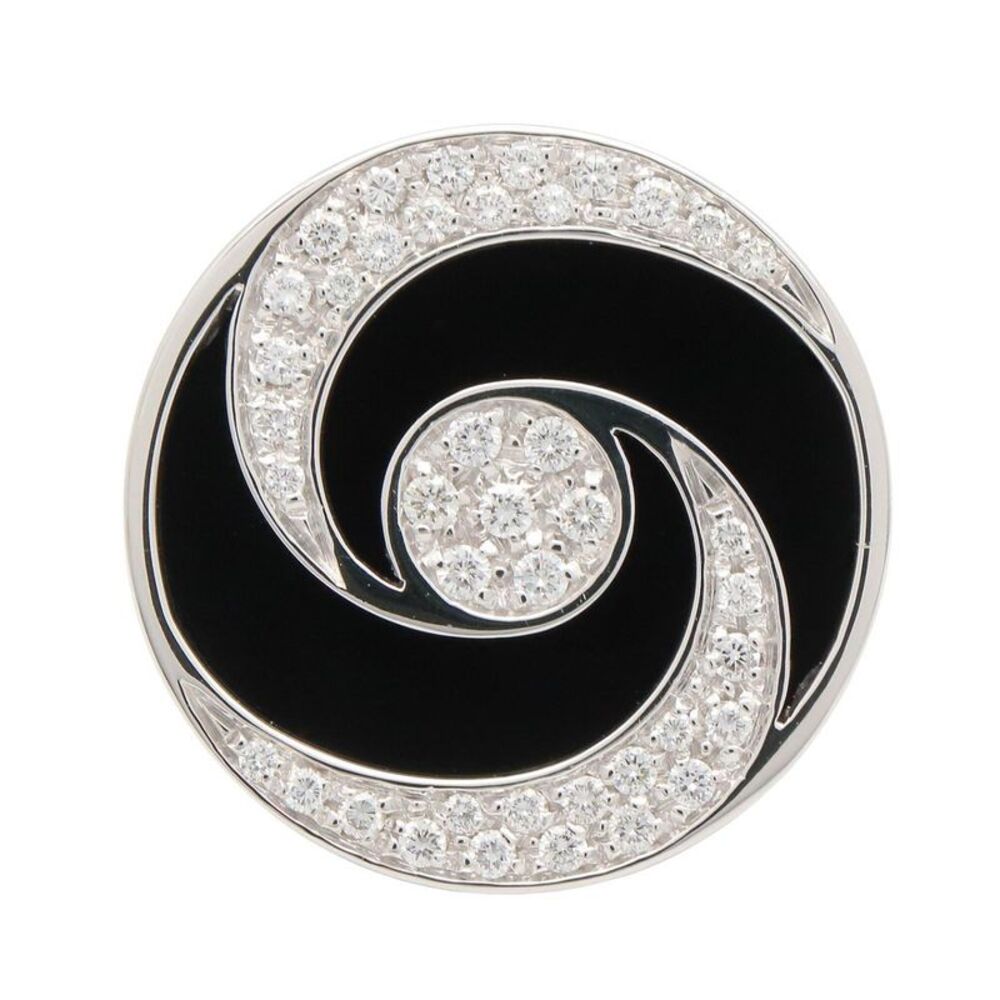 Bvlgari Allegra Diamond Onyx Ring K18WG - Picture 5 of 8